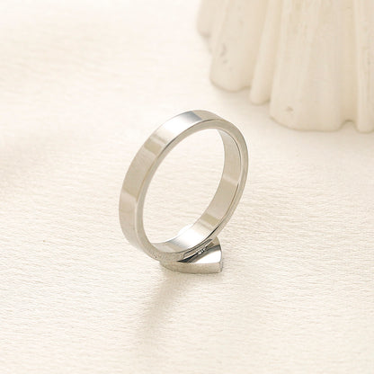 304 Stainless Steel Stamped Logo Ring、GU*CI Series Rings Collection