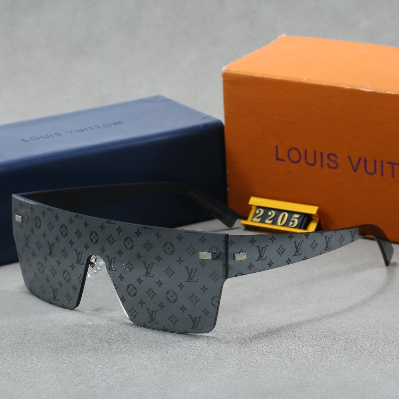 Monogram Shield Sunglasses with Rimless Lens