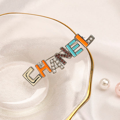 Alloy Stamped Logo Brooch,Brooches Collection、CH*NEL Series