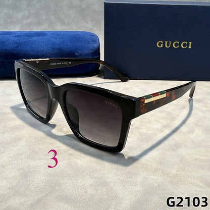 Oversized Cat-Eye Sunglasses with Broad Metal Temples