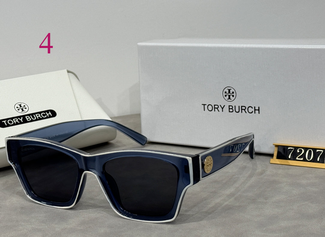 Flat-Top Rectangle Sunglasses with Thick Frames