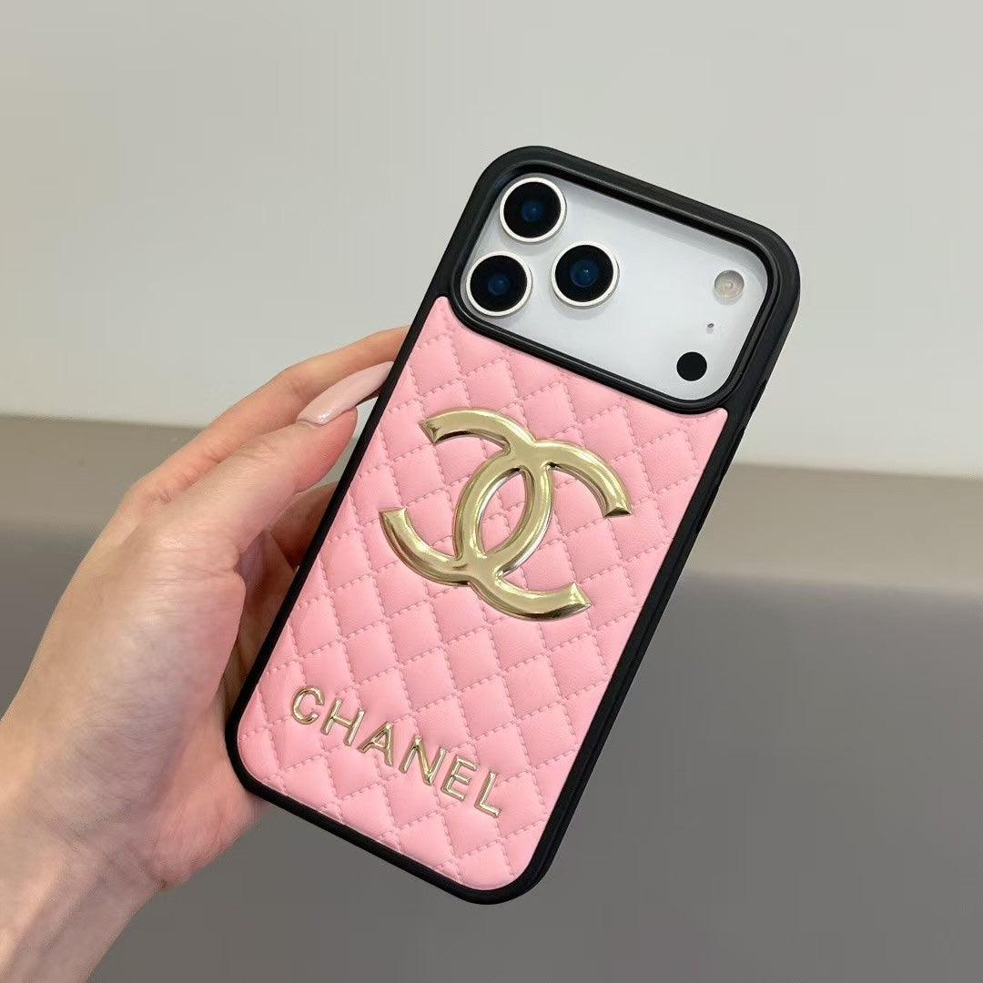 Fashion Aesthetic Shock Absorbing Protective Phone Case  CH*NEL Series、Fashion Phone Case