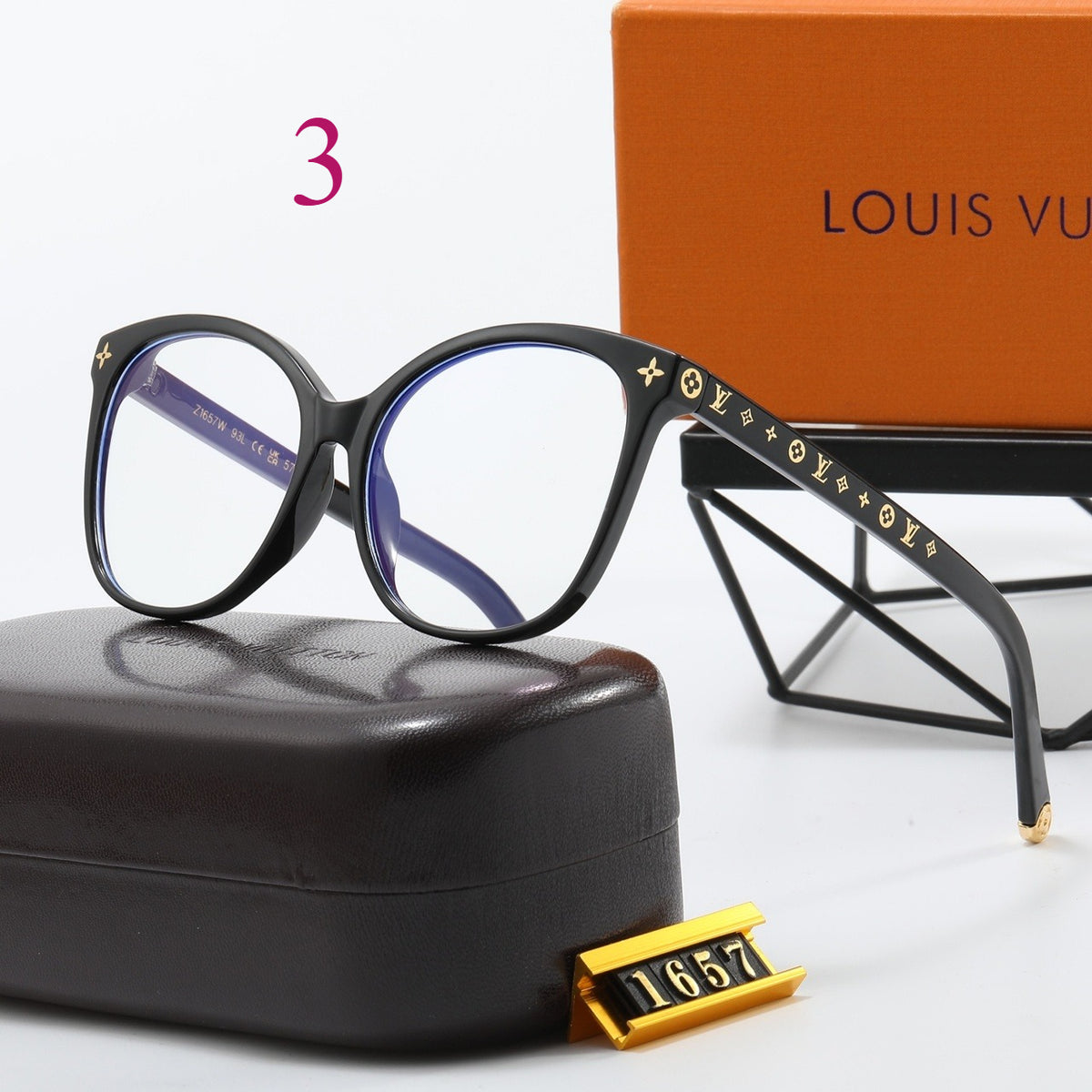 Oversized Butterfly Sunglasses with Openwork Temples