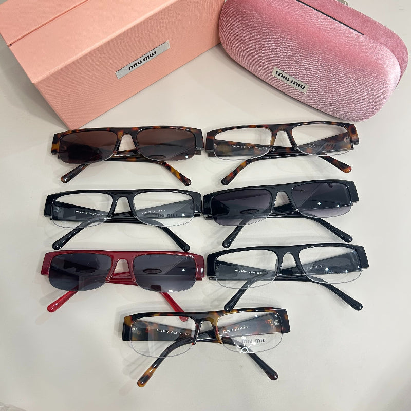 Narrow Rectangular Glasses - Clear and Tinted Lens Options