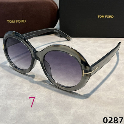Round Statement Sunglasses with Keyhole Bridge