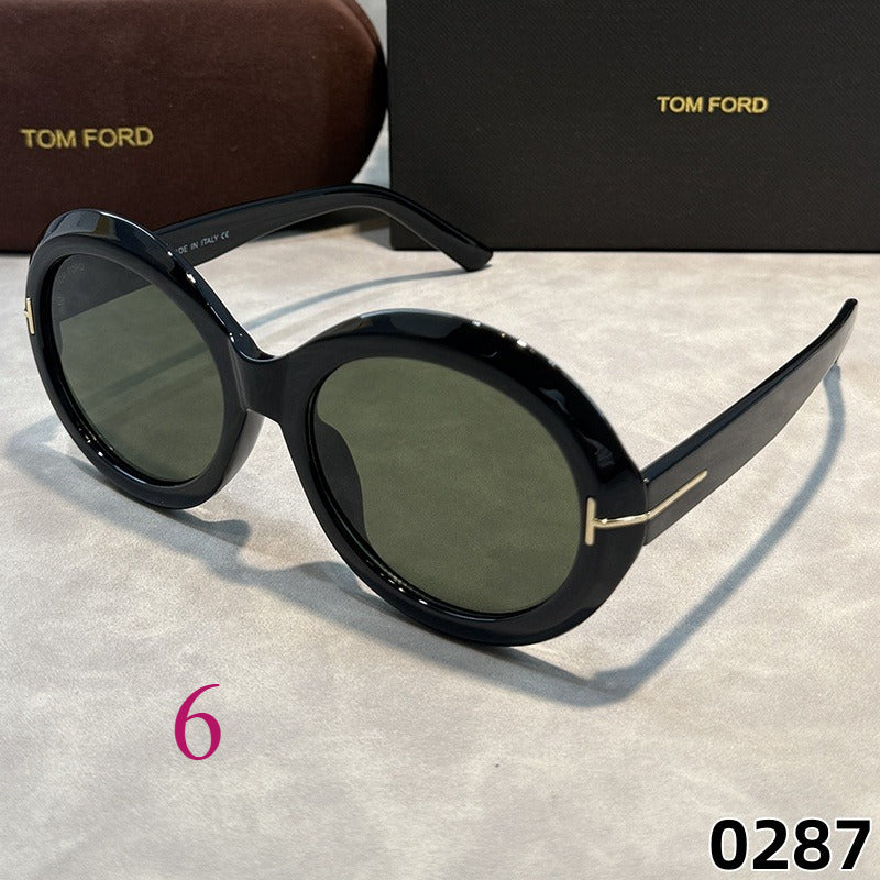 Round Statement Sunglasses with Keyhole Bridge