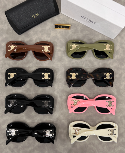 Oversized Round Frame Sunglasses