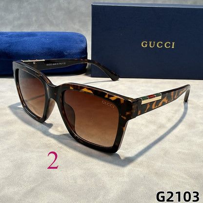 Oversized Cat-Eye Sunglasses with Broad Metal Temples