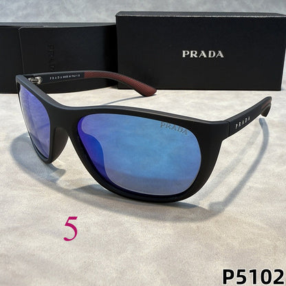 Wraparound Oval Sunglasses with Broad Frames
