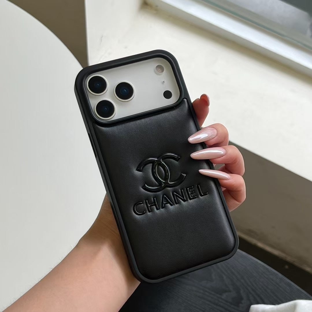 Fashion Aesthetic Shock Absorbing Protective Phone Case  CH*NEL Series、Fashion Phone Case