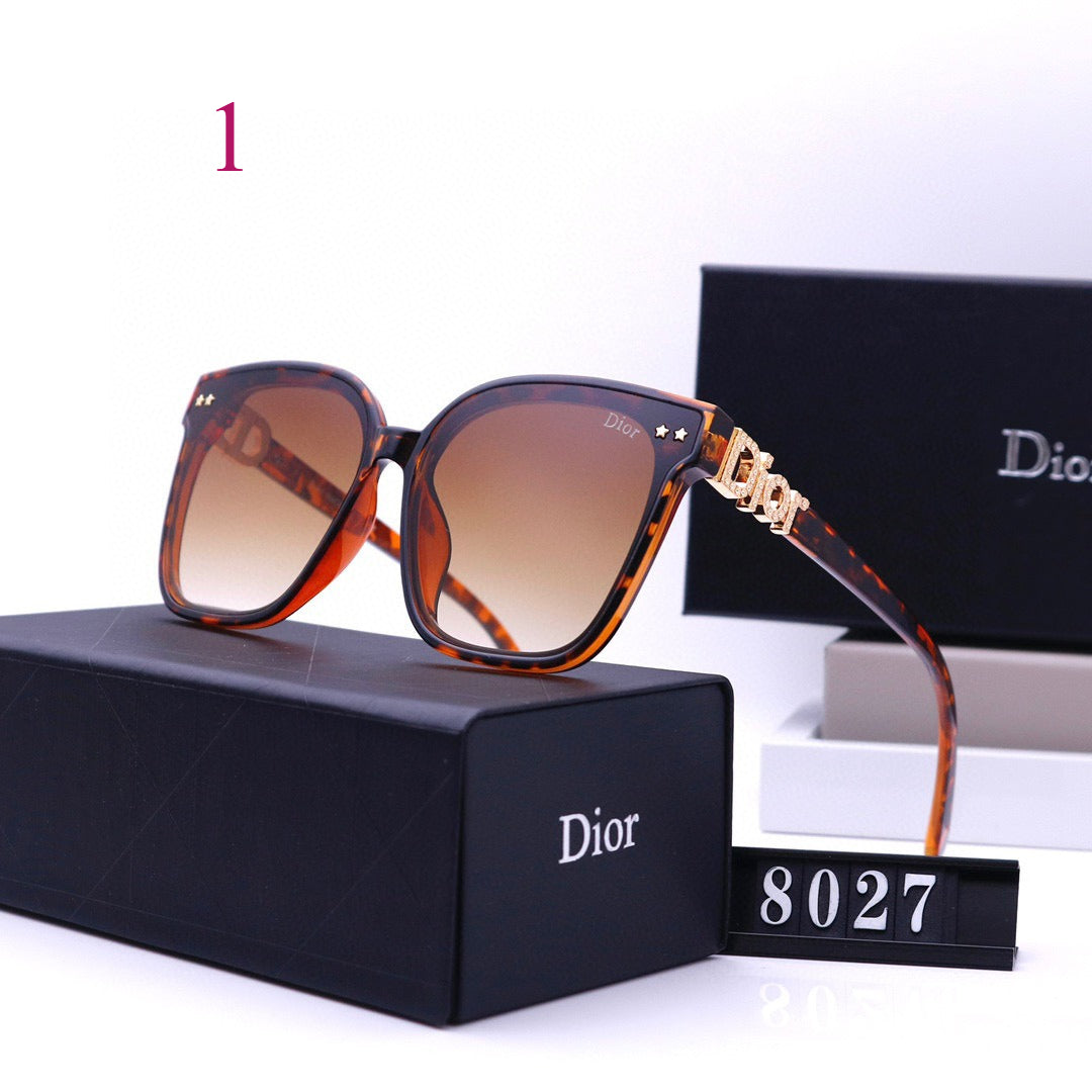 Oversized Square Sunglasses with Sculpted Upper Rims