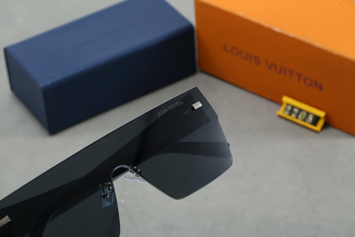 Monogram Shield Sunglasses with Rimless Lens