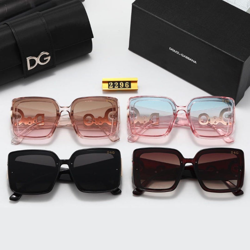 Oversized Butterfly Sunglasses with Open Bridge