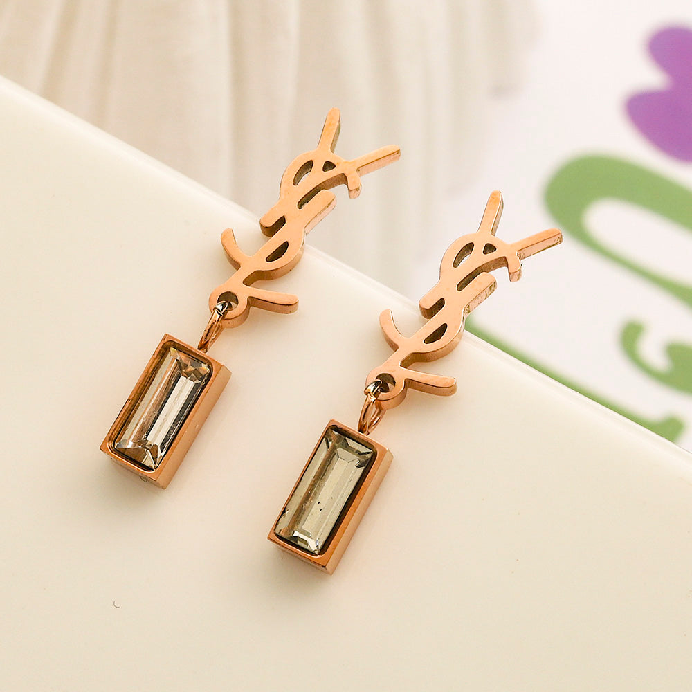 Set collana e orecchini in acciaio inossidabile 304