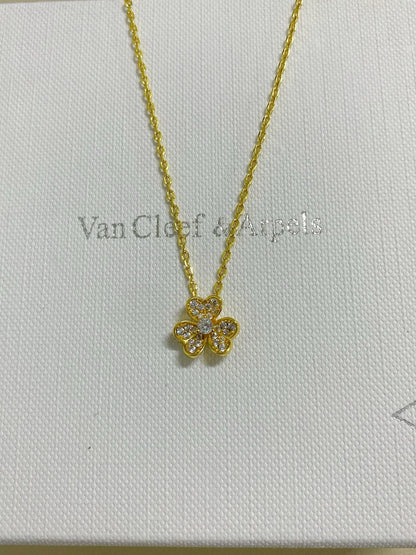 Clustered Flower Pendant Necklace - Size Options