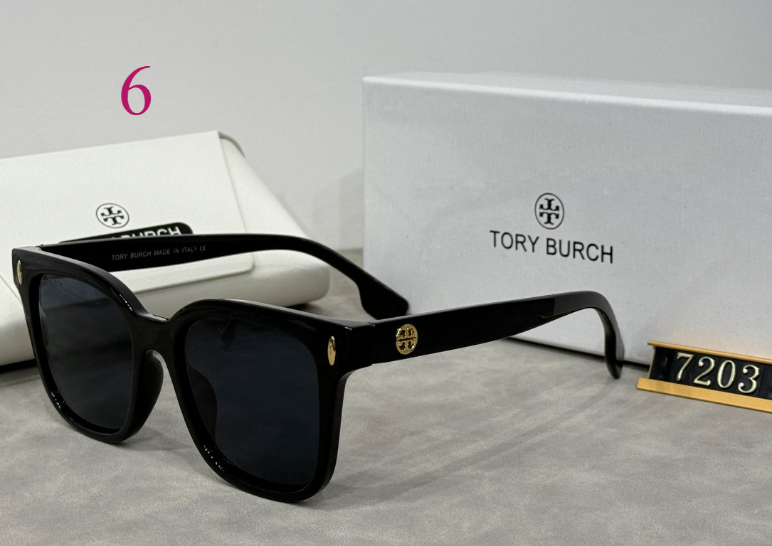 Square Sunglasses with Raised Double Bridge