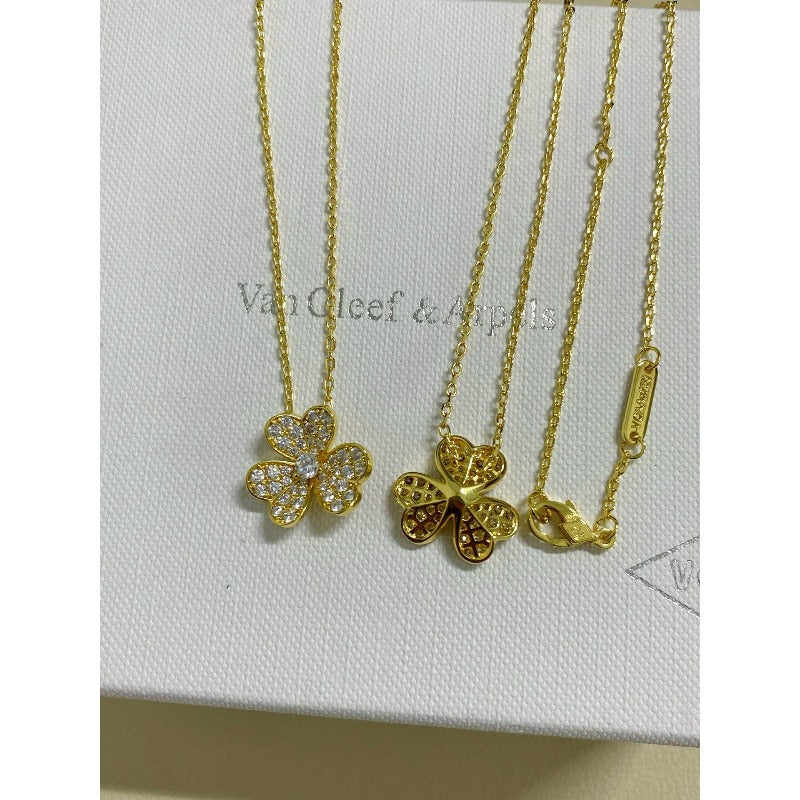 Clustered Flower Pendant Necklace - Size Options