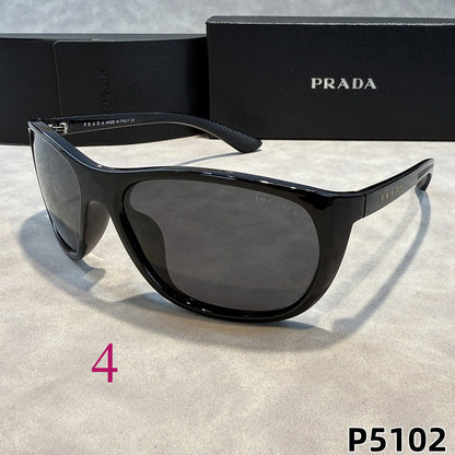 Wraparound Oval Sunglasses with Broad Frames