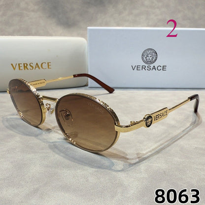 Oval Aviator Sunglasses with Slim Metal Frames