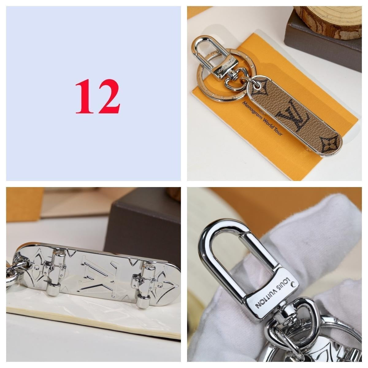 Premium Fashion Keychain Stylish Accessory、L*V Series、𝐊𝐞𝐲𝐜𝐡𝐚𝐢𝐧𝐬 & 𝐊𝐞𝐲 𝐑𝐢𝐧𝐠𝐬（𝐇）