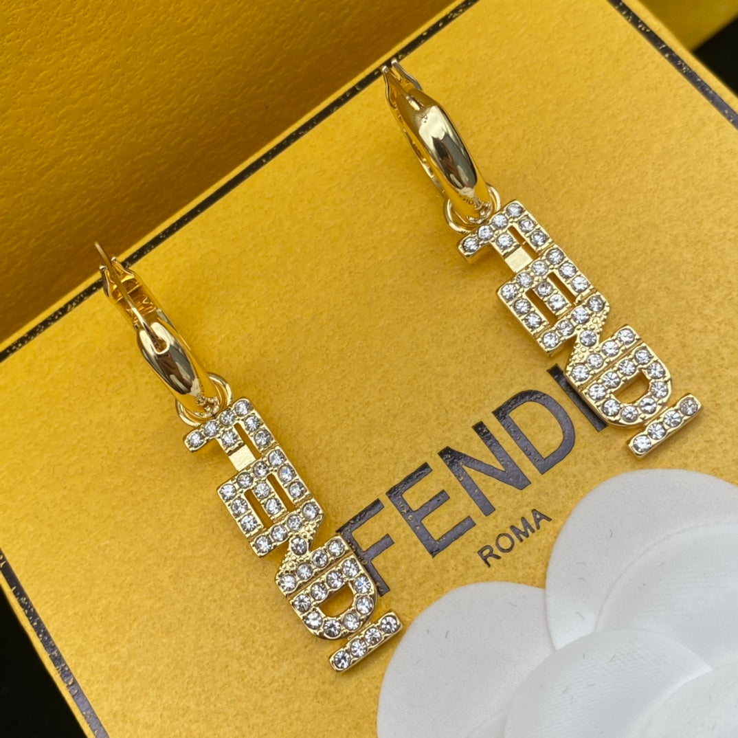 Pave Geometric Link Drop Earrings