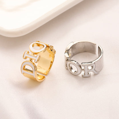 Copper Zirconium Real Gold Plated Ring,Rings Collection、D*or  Series