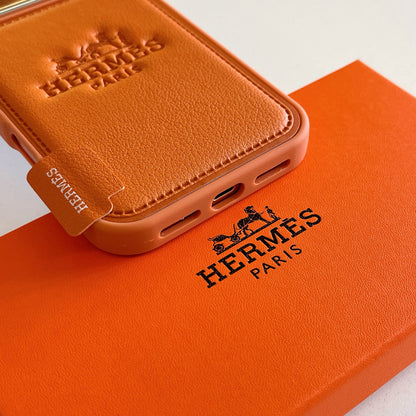 Fashion Aesthetic Shock Absorbing Protective Phone Case  He*mes Series、Fashion Phone Case