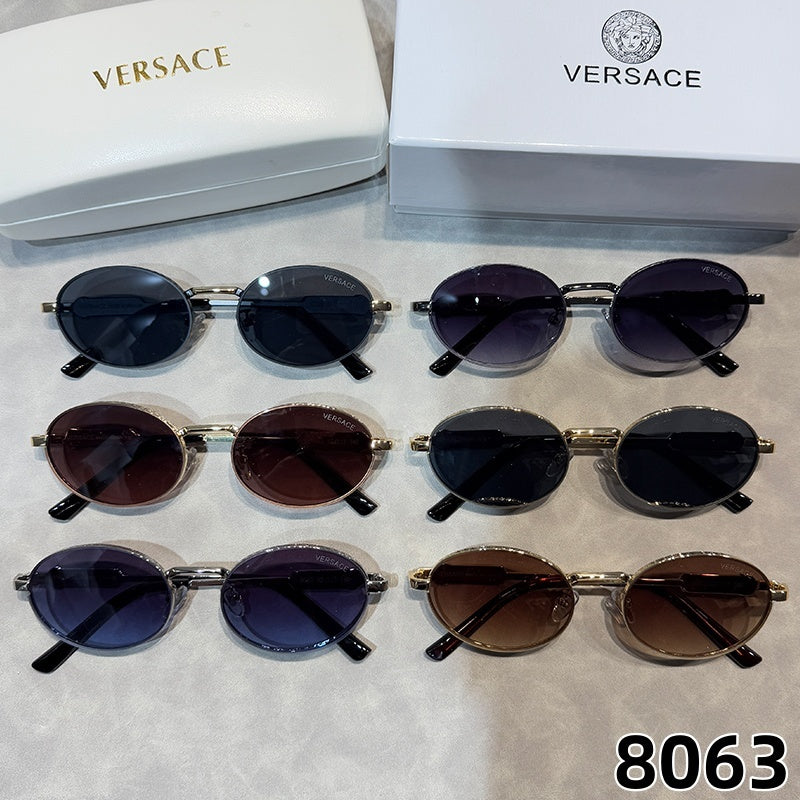 Oval Aviator Sunglasses with Slim Metal Frames