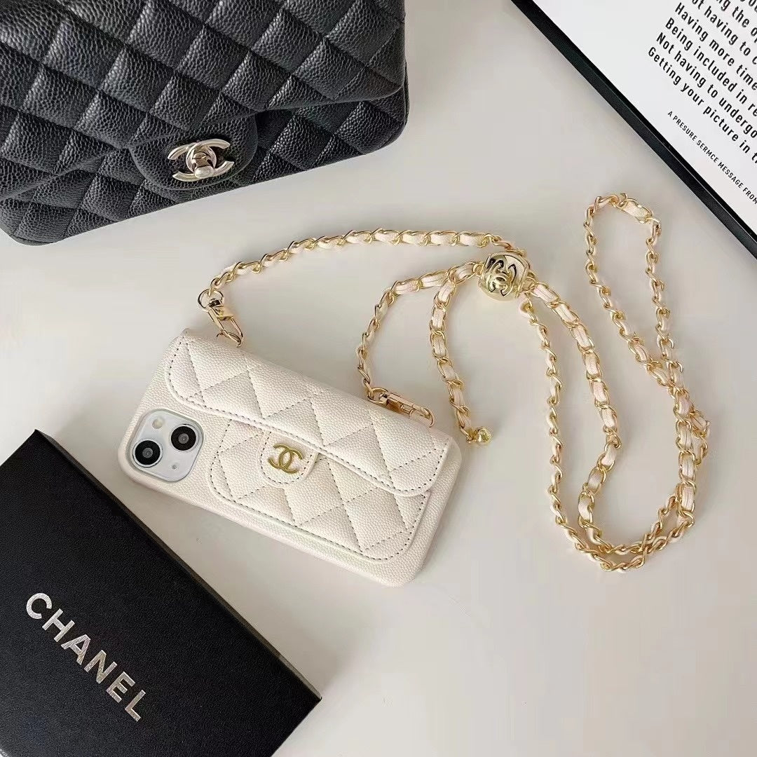 Fashion Aesthetic Shock Absorbing Protective Phone Case CH*NEL Series、Fashion Phone Case