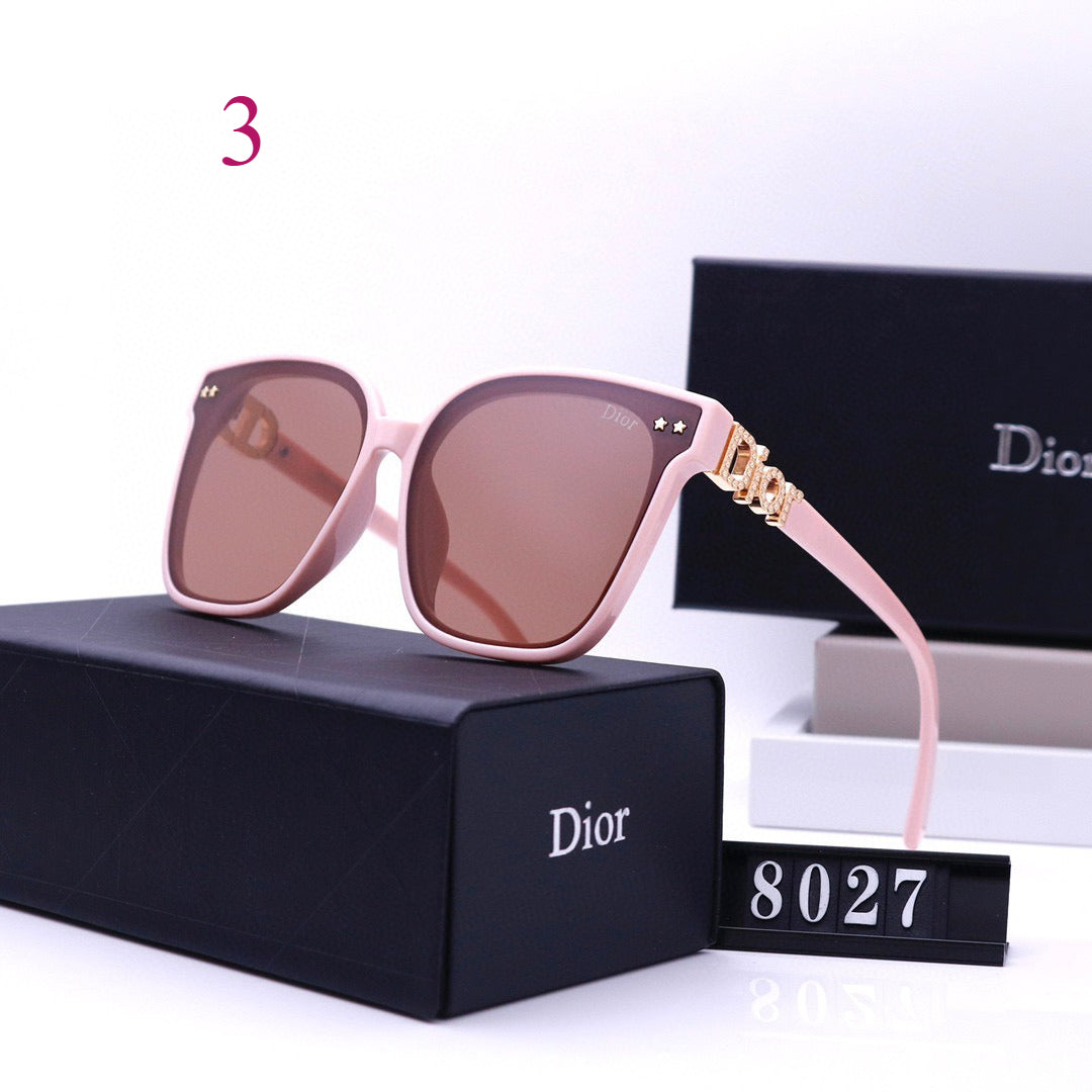 Oversized Square Sunglasses with Sculpted Upper Rims