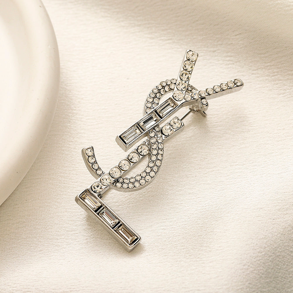 Alloy Steel Stamped Logo Brooch,Brooches Collection、Y*L Series