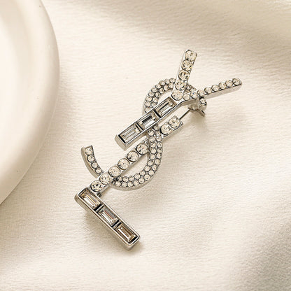 Alloy Steel Stamped Logo Brooch,Brooches Collection、Y*L Series