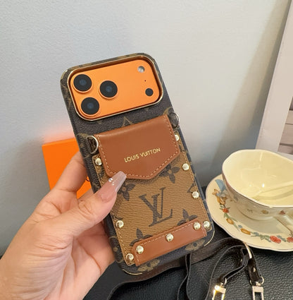 Fashion Aesthetic Shock Absorbing Protective Phone Case  L*V Series、Fashion Phone Case