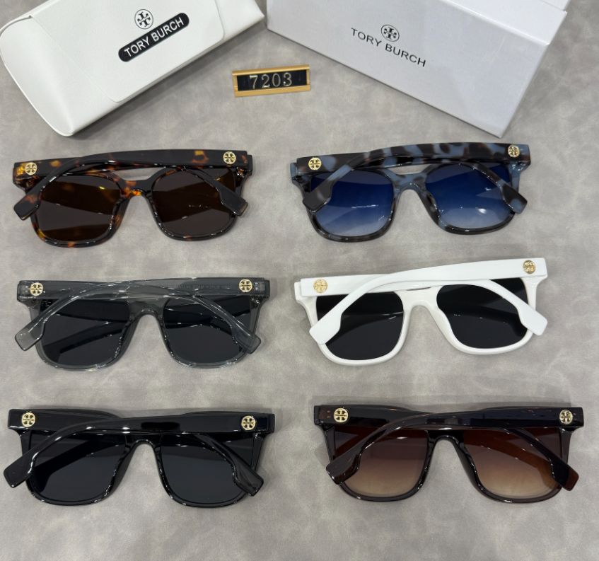 Square Sunglasses with Raised Double Bridge