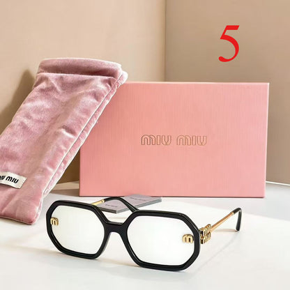 Oversized Double-Bridge Glasses - Clear and Tinted Lens Options