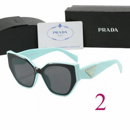 Rounded Cat-Eye Sunglasses with Ornate Patterned Temples