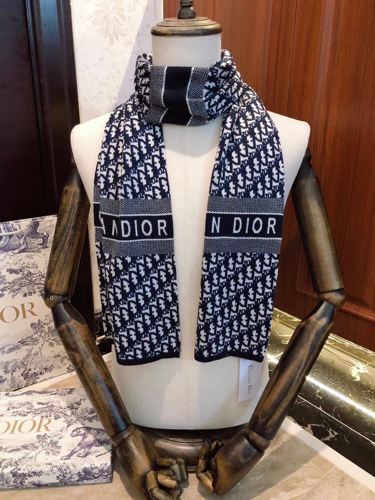 Monogram & Scenic Print Scarf - Style Options