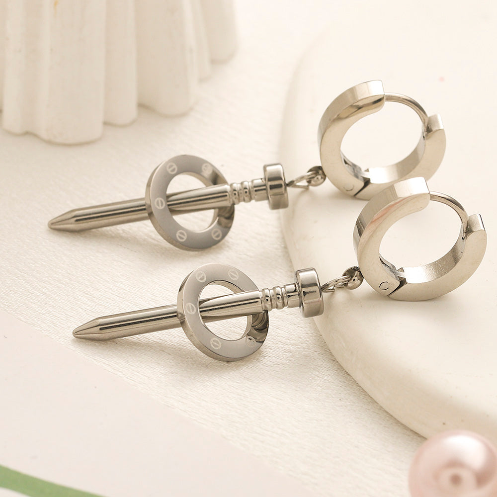 Set collana e orecchini in acciaio inossidabile 304