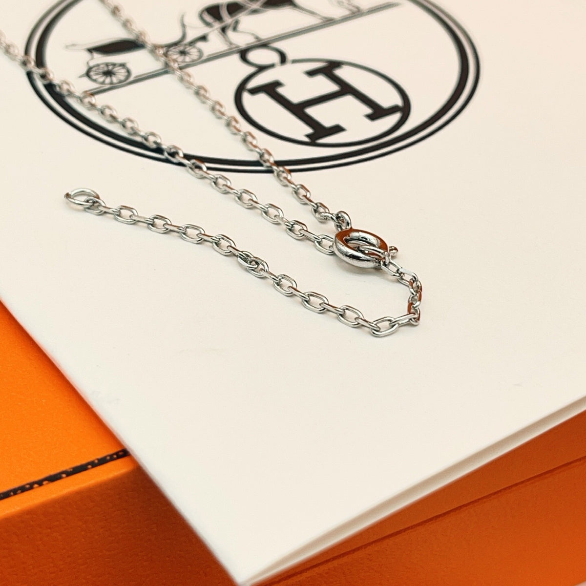 Pave Ring & Safety-Pin Pendant Necklace