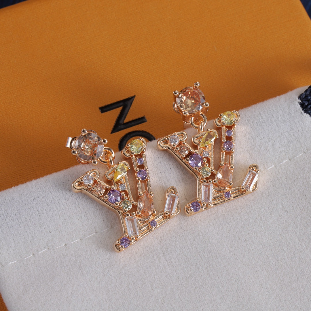 Pave Floral Cutout Hoop Earrings