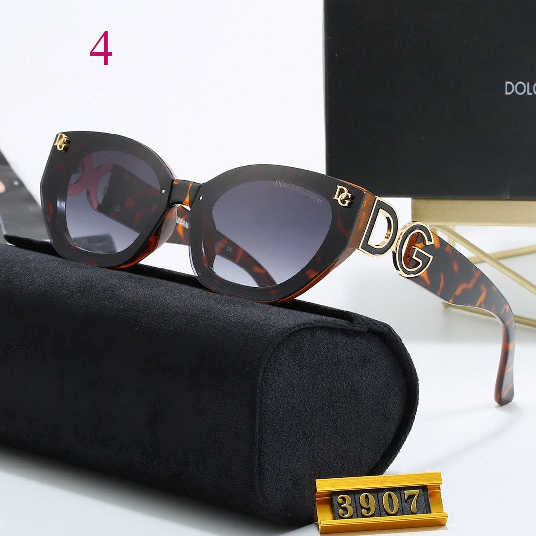Thick-Rim Rectangle Sunglasses with Rounded Edges