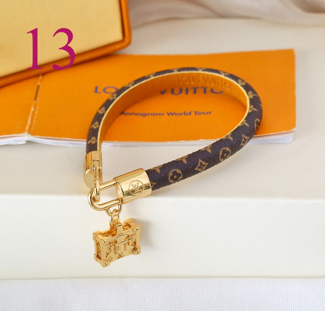 Monogram Charm Strap Bracelets - 21 Style Options