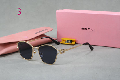 Oversized Rounded Square Sunglasses with Slim Metal Frames