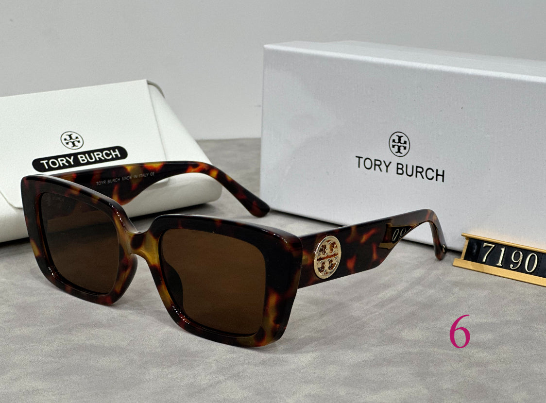 Oversized Square Sunglasses with Rounded Full Rims