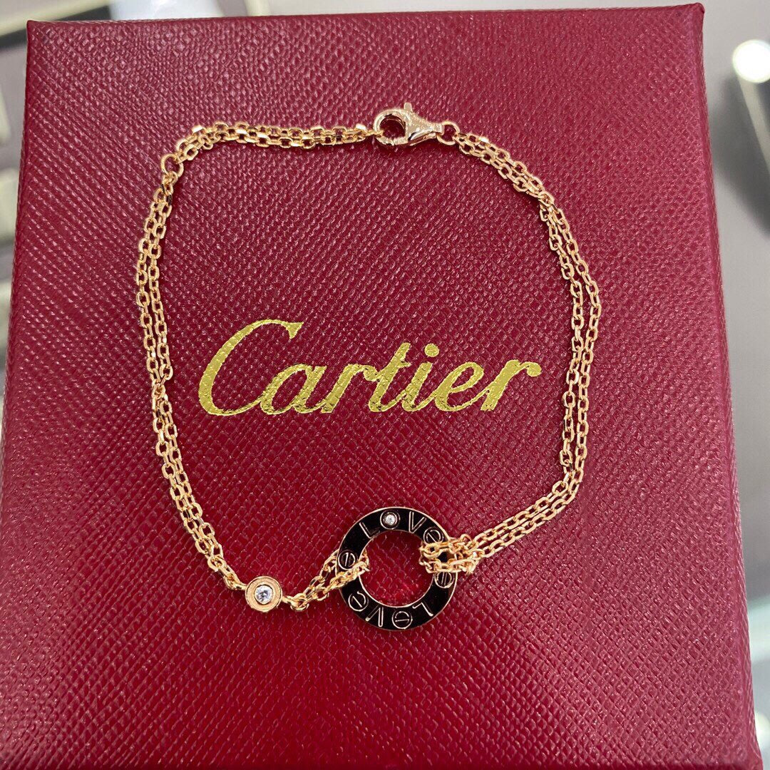 Oval Link Center Chain Bracelet