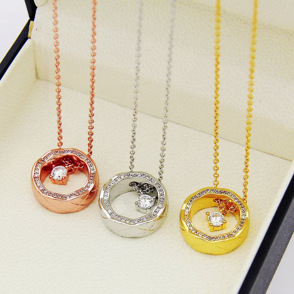 Open-Circle Pendant Necklace