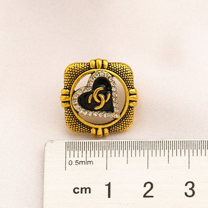 Alloy Textured Square Medallion Stud Earrings