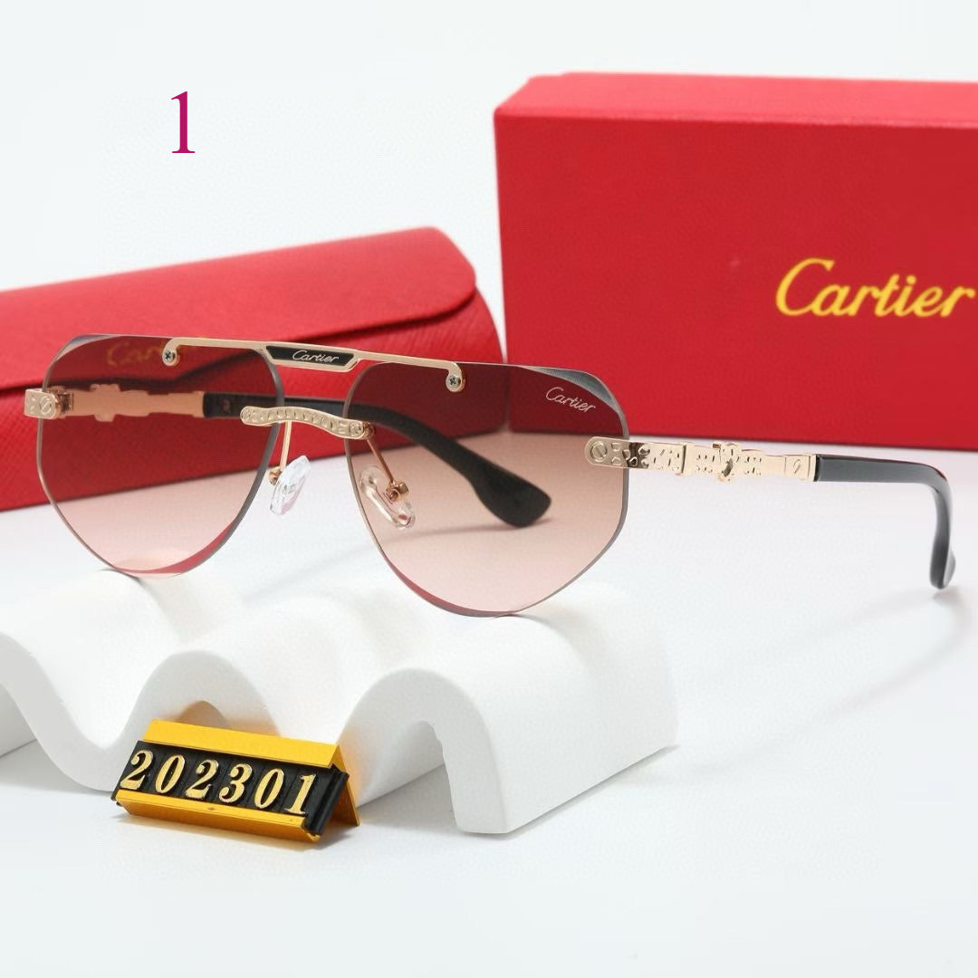 Slim Aviator Sunglasses with Straight Brow Bar