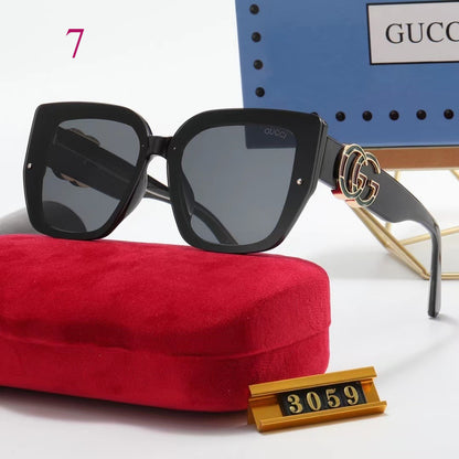 Oversized Soft-Square Sunglasses with Broad Frames