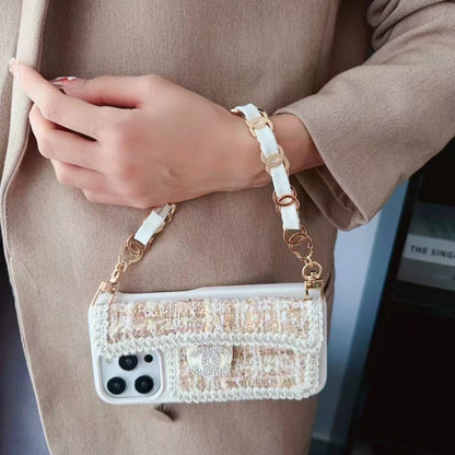 Fashion Aesthetic Shock Absorbing Protective Phone Case CH*NEL Series、Fashion Phone Case